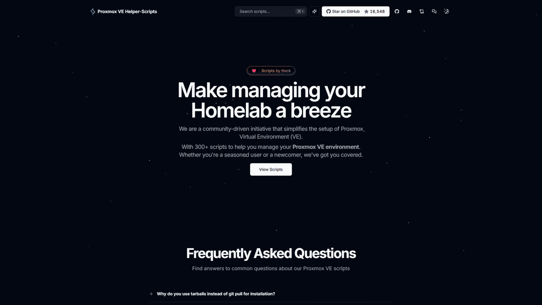 Proxmox Helper Scripts